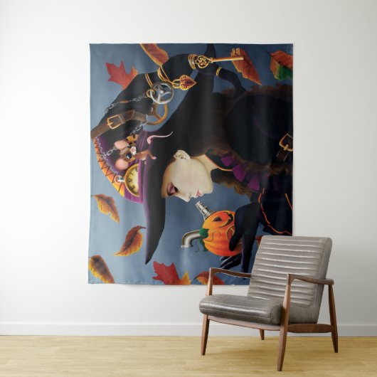スティームパンクパンプキンウィッチ タペストリー (インサイチュ)