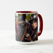 スティームパンクビクトリアンレディーダークライダー マグカップ (正面右)