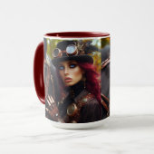 スティームパンクビクトリアンレディーダークライダー マグカップ (正面左)