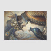 スティームパンクピーコック紳士のデコップページ 薄葉紙 (正面)