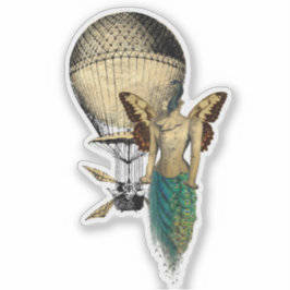 スティームパンクピーコック飛んでいると機械 シール