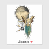 スティームパンクピーコック飛んでいると機械 シール (シート)