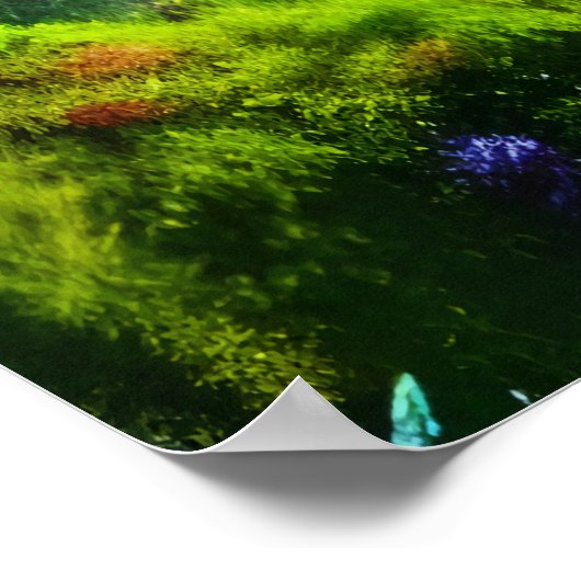 スティームパンクファンタジーの森 | AI Art ポスター (角)