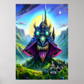 スティームパンクファンタジーの森 | AI Art ポスター (正面)