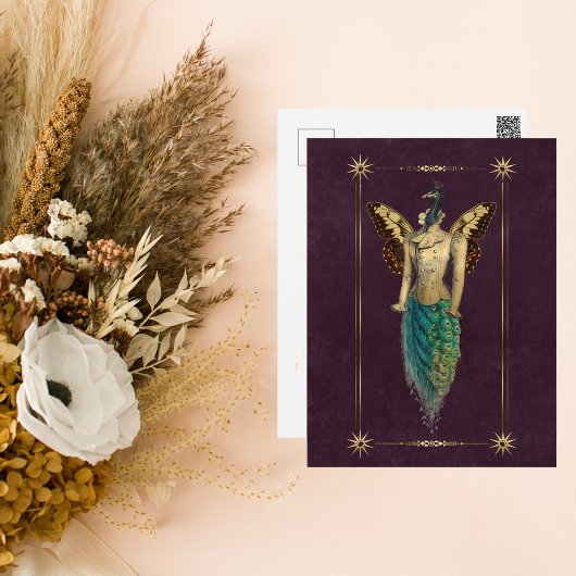 スティームパンクファンタジー孔雀 ポストカード