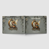 スティームパンクフェアリーとゴールデンウィングス&アンティーク時計 ゲストブック (全面)