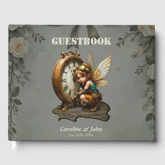 スティームパンクフェアリーとゴールデンウィングス&アンティーク時計 ゲストブック (正面)