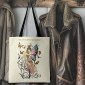 スティームパンクフェアリーイエロークロックギア トートバッグ