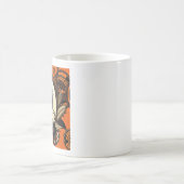 スティームパンクブラックキャットハロウィーン コーヒーマグカップ (中央)