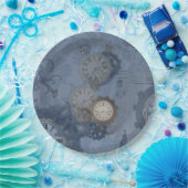 スティームパンクブループリント ペーパープレート (パーティー)