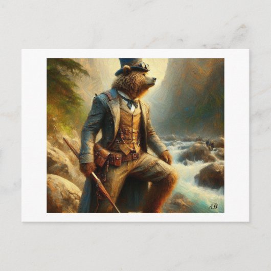 スティームパンクベア ポストカード (正面)