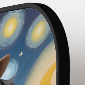 スティームパンクベルネーズマウンテンドッグ ピックルボールラケット (左詳細)