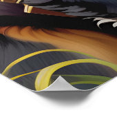 スティームパンクベルネーズマウンテンドッグ ポスター (角)