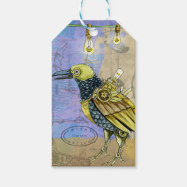 スティームパンクメカニカルバードエンジニアリング父の日 ギフトタグ