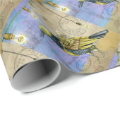 スティームパンクメカニカルバードエンジニアリング父の日 ラッピングペーパー (ロールコーナー)