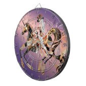 スティームパンクメカニカルホース&レディダーツボード ダーツボード (正面右)