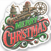 スティームパンクメリークリスマス シール (正面)