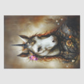 スティームパンクユニコーン&フローラファンタジーデコパージュ 薄葉紙 (正面)