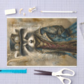 スティームパンクラクーンインコートポートレートDS4Rデコページ 薄葉紙 (クラフト)