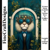 スティームパンクリオンティール（緑がかった色）スーツでガーデンM4デコページ 薄葉紙