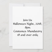 スティームパンクレイヴンハロウィーン 招待状 (裏面)