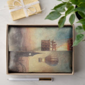 スティームパンクレッドパンダバルーン航海の切り離し 薄葉紙 (ギフト)