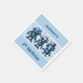 スティームパンクロボットテーマ7thバースデーパーティー スタンダードカクテルナプキン (角)