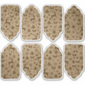 スティームパンクヴィンテージクリスマス素朴クラフトギフトラベル シール (正面)