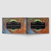 スティームパンクヴィンテージパーソナライズされた結婚式 ゲストブック (全面)