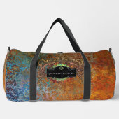 スティームパンクヴィンテージパーソナライズされた結婚式 ダッフルバッグ (正面)