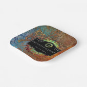 スティームパンクヴィンテージパーソナライズされた結婚式 ペーパープレート (傾斜あり)