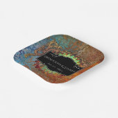 スティームパンクヴィンテージパーソナライズされた結婚式 ペーパープレート (傾斜あり)