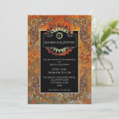 スティームパンクヴィンテージパーソナライズされた結婚式 招待状 (スタンド正面)