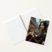 スティームパンクヴィンテージビクトリアンレディ・ライブラリアン ノートブック (内部)