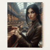 スティームパンクヴィンテージビクトリアンレディ・ライブラリアン プランナー手帳 (裏面)