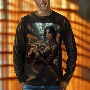 スティームパンクヴィンテージビクトリアンレディ・ライブラリアン Tシャツ