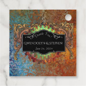 スティームパンクヴィンテージ結婚式「ありがとう」 フェイバータグ (裏面)