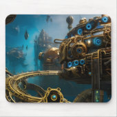 スティームパンク失ったシティオブアトランティス マウスパッド (正面)