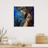 スティームパンク女神アートポスター ポスター (キッチン)