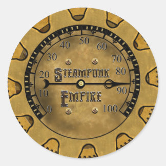 スティームパンク帝国のステッカー ラウンドシール