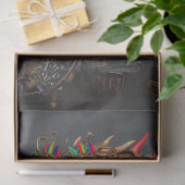 スティームパンク明るい色のアリゲーターデコパージュ 薄葉紙 (ギフト)