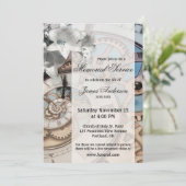 スティームパンク時計葬儀メモリアル 招待状 (スタンド正面)