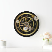 スティームパンク時間 ラージ壁時計 (ホーム)