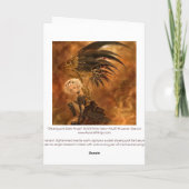 スティームパンク暗黒天使グリーティングカード カード (裏面)