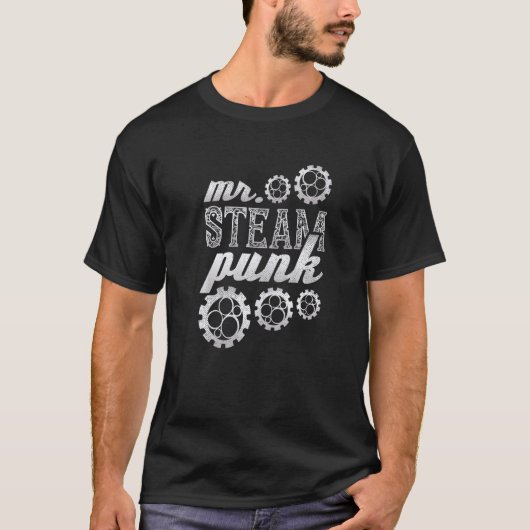 スティームパンク氏 Tシャツ (正面)