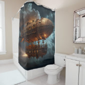 スティームパンク水中海ライナー シャワーカーテン (インサイチュ)