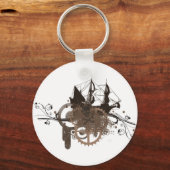 スティームパンク海賊船 キーホルダー (正面)