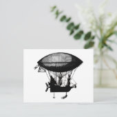 スティームパンク海賊飛行船 ポストカード (スタンド正面)