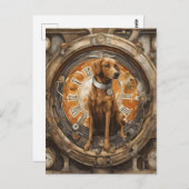 スティームパンク犬 ポストカード (正面/裏面)