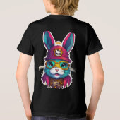 スティームパンク猫キャプテン トライブレンドTシャツ (裏面)